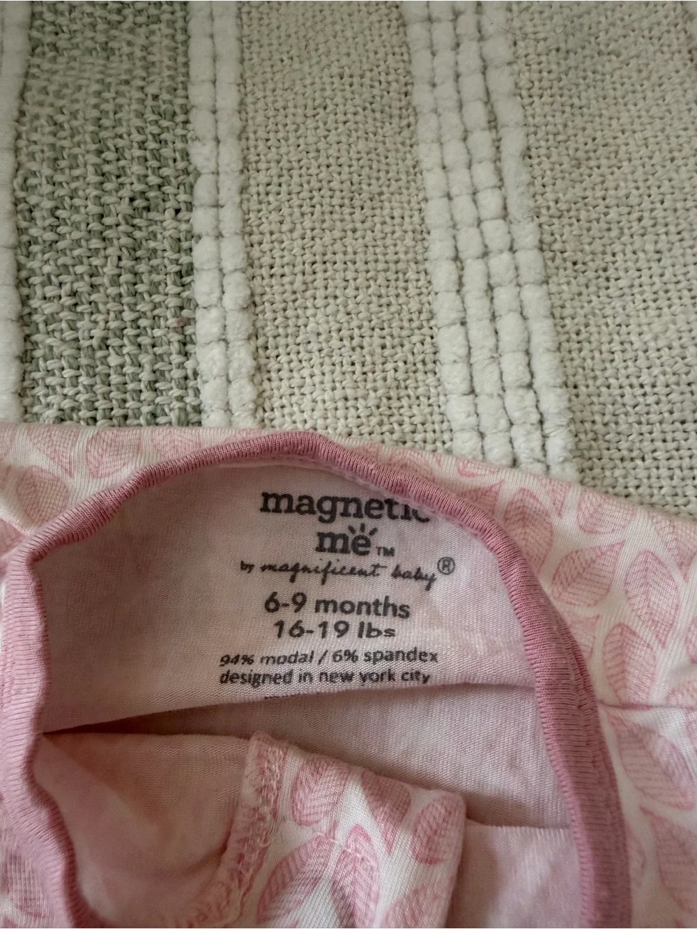 Magnificent Baby Light Pink Footed One-Piece Pajama